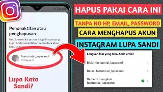 CARA MENGHAPUS AKUN INSTAGRAM | YANG LUPA KATA SANDI