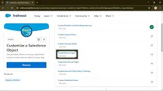 Create Record Types | Customize a Salesforce Object | Salesforce Virtual Internship Certificate 2024