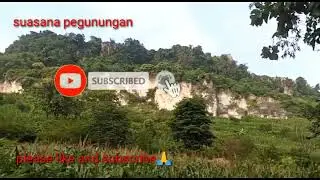 SUASANA PEGUNUNGAN DI DESAKU SORE HARI