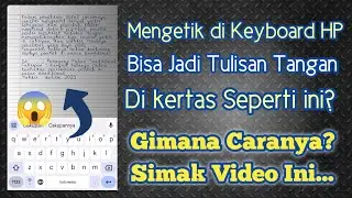 Cara Merubah Teks Keyboard Jadi Tulis Tangan di Kertas || MONLIS TRIK