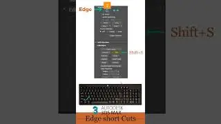 Edit poly modifier | Edge shortcut