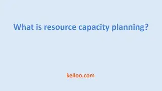 What is resource capacity planning?