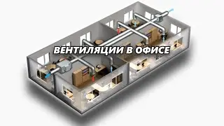 Вентиляция и кондиционирование в офисе. 3 этажа по 170м2. Приточно вытяжная установка Komfovent