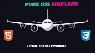 Pure CSS Airplane Design || Airplane design Step by Step using html and css