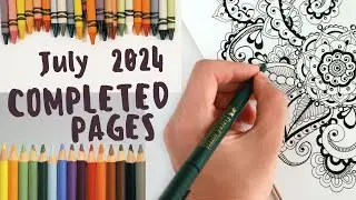 Completed Colouring Pages - July 2024