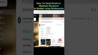 send email to multiple recipients in nodejs using nodemailer.