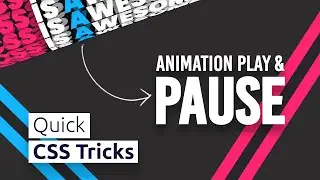 Quick CSS Tricks | How to Play and Pause CSS Animations @OnlineTutorialsYT