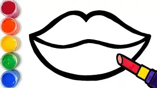 Как Нарисовать 🫦 Красивые Губы👄 | Как Нарисовать Красивые Губы