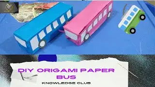 How to make mini Toy bus with Paper || Diy Handmade paper toy bus