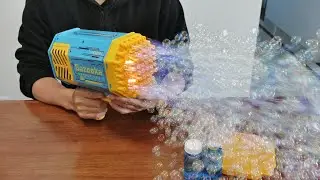 Bazooka Bubble Gun Unboxing and Review 2022 - 69 Holes Bubble Machine