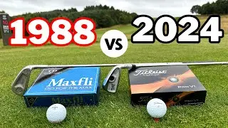 How much have Golf Clubs and Balls REALLY Improved in 36 years!? 🤔 #golf