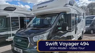 BRAND NEW Swift Voyager 494 | 2024 Model | 4 Berth Family Motorhome UK | Video Tour 4K