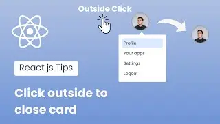 React js dropdown menu close functionality | React js Tips | Learn React js