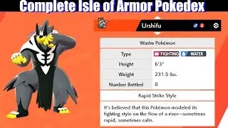 Complete Isle of Armor Pokedex / All New Pokemon - Pokemon Sword & Shield