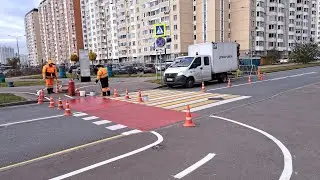 г.Москва, улица Ухтомского Ополчения, д.5, и ул. Недорубова, д. 2.Велодорожный переход. 26.10.2023г.