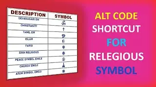Alt Code in Computer | Shortcut Key for Symbols | MS Word Symbol Code | Computer Shortcut Keys