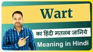 Wart meaning in Hindi |  Wart ka matlab kya hota hai |  Wart means and hindi word