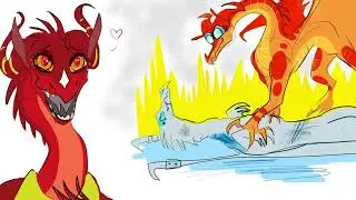 Queen scarlet takes peril under her wing (Wings of fire meme) #lovingmother