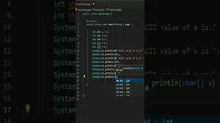 How To find ASCII value In Java | Java Programming | 