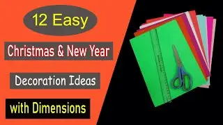 12 Easy Paper Decoration Ideas for Home | DIY Paper Decorations for Christmas & New Year 2020