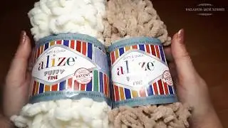 📌 New 📌 ALIZE PUFFY FINE. Have a scarf from 1 ball of yarn have