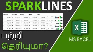 Sparklines in Excel in Tamil