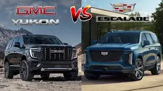 2025 GMC Yukon Denali Ultimate vs 2025 Cadillac Escalade V series Compared | SUV Battles!