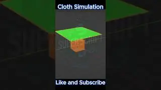 Cloth Simulation in Blender #blender #clothsimulation #tutorial #discover #development #unity