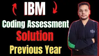 IBM Coding Assessment | IBM Code Knack 2023 | IBM Previous Year Coding Question Solved