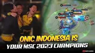 ONIC INDONESIA is YOUR MSC 2023 CHAMPIONS . . . 🏆