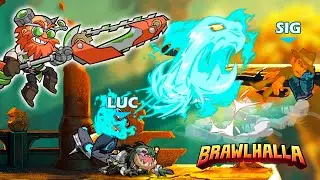 MAD DOCTOR Ulgrim + TERMIN-GATOR Onyx NEW Brawlhalloween Skins 2022!! • 1v1 Gameplay