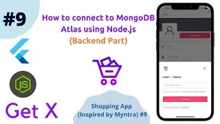 Node Js - How to connect to MongoDB Atlas using Node Js | MongoDB Atlas |  Express | Flutter | #09