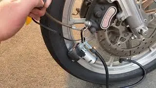 Mini Air Compressor for Motorcycle/ATV by V1 Motor - Packable on adventure rides in the back country