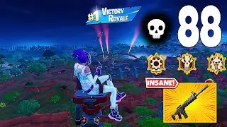 88 Elimination Solo Vs Squads Zero Build Gameplay Wins (Fortnite chapter 5)