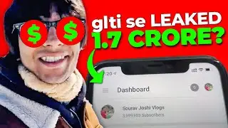 Sourav Joshi Vlogs Earning Revealed -1.7 CRORE?