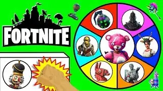 FORTNITE SPINNING WHEEL SLIME GAME w/ Fortnite Figures, Merch + Funko