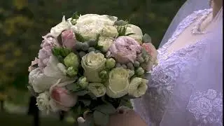 Wedding bridal bouquet. Букет невесты. ( Video Background Stock Footage Free )