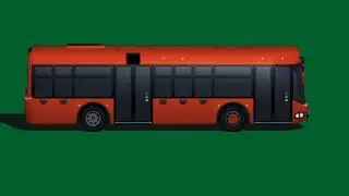 FREE GREEN SCREEN BUS CAR