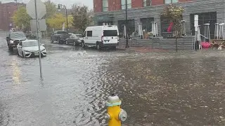 Friday storm creates flooding in downtown Portland