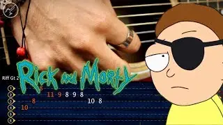 Evil Morty Theme (For the Damaged Coda) Guitar Tutorial | Christianvib TABS