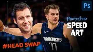 Adam Sandler & Luka Doncic Head Swap Photoshop 