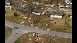 Tennessee Tornadoes: Drone shows devastation left behind by tornado outbreak
