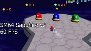 ⭐️Super Mario 64 PC Port Rom Hack SM64 Sapphire v2 60 FPS