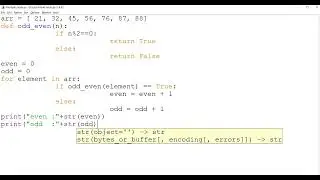 Count Odd and Even Numbers in an Array