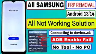 Samsung A14, A13, A15 FRP Bypass Android 13/14 Without Pc | Samsung A135F, A146B, A156E - FRP Remove