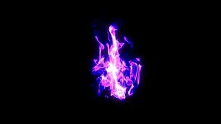 Green Screen and Black Screen Purple Fire video effects