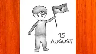 Independence Day Drawing || 78th Independence Day Drawing Easy Steps || 15 August Drawing