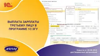 Выплата зарплаты третьему лицу в программе 1С:ЗГУ