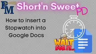 Google Docs  How to insert a Stopwatch Smartchip