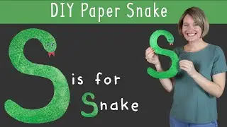 DIY Snake | Alphabet Craft Ideas | Painting Crafts for Kids